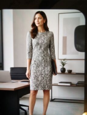 MM Lafleur Sheath Business Office Meeting Womens Dress Lined Size 8